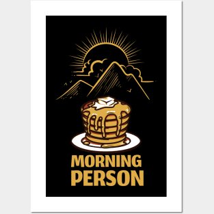 Morning Person Gold Posters and Art